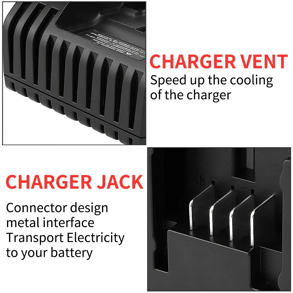 PCC692L Lithium Battery Charger For Black Decker For Porter Cable for Stanley 10.8V-20V PCC690L