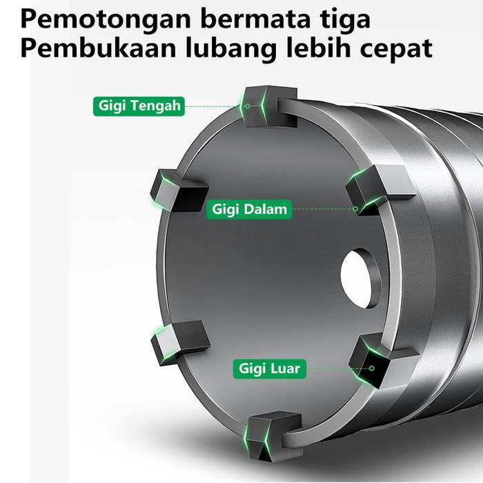 Isku Mata Bor Hole Saw Lubang Tembok Beton Hole Saw Hollow Core Hole Saw Pelubang Beton Tembok Pipa