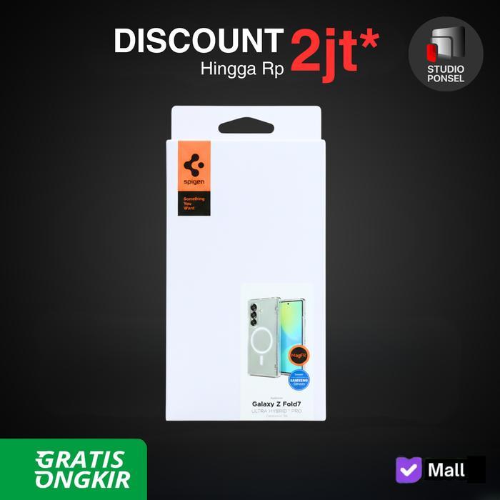 Spigen Ultra Hybrid Pro Magfit Case for Samsung Galaxy Z Fold 7 Casing Clear White