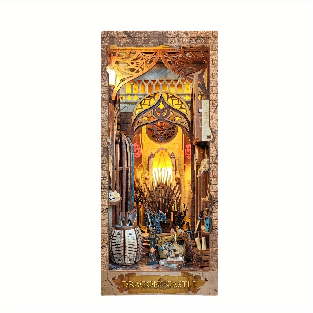 Bookstand, mini bookshelf kit, used for bookshelf insert decoration crafts, DIY handmade cabins,