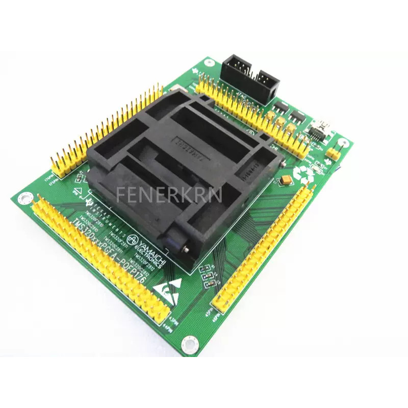JINYUSHI CLAMSHELL DSP TEST SOCKETS TMS32F2812 TMS320F28335 TMS320F28377 LQFP176 BURN-IN SOCKETS