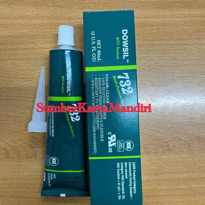 Dowsil 732 Rtv Sealant Multi Purpose Sealant 732 Clear (90Ml) #Gratisongkir