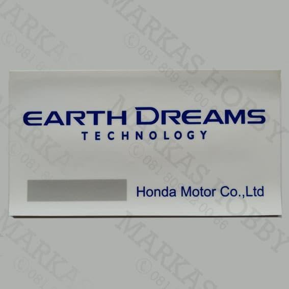 STIKER HONDA EARTH DREAMS BARE TEMPEL DALAM PREMIUM