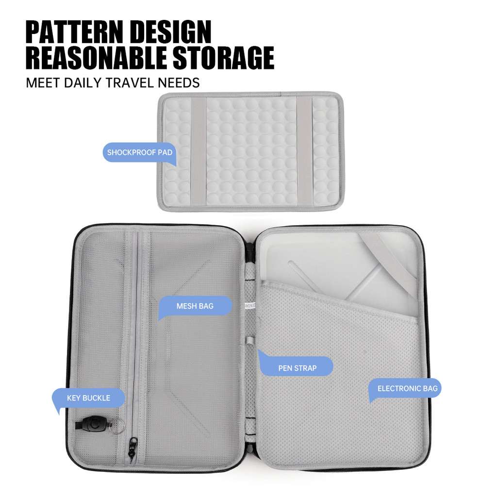Hard Shell Single-Shoulder Laptop Sleeve 14inch Computer Protective Case Suitable for Apple MacBook