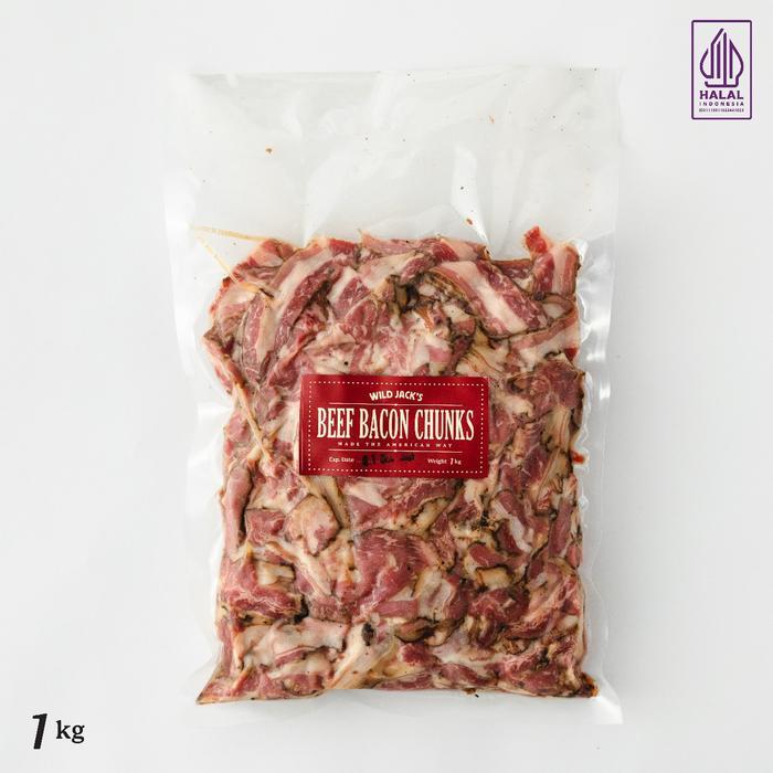 Beef Bacon Chunk / Bacon Chunk / Smoked Beef Bacon Chunk / Wild Jack's