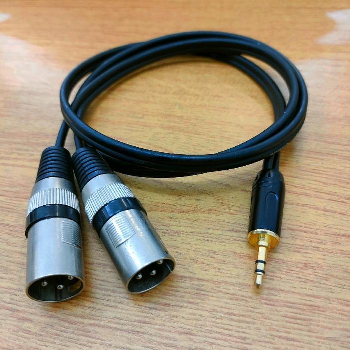 Kabel Audio Mixer Jack Xlr Canon Cowo To Jack 3.5Mm / Kabel Audio Mixer Jack 3.5Mm To Xlr Canon Cowo