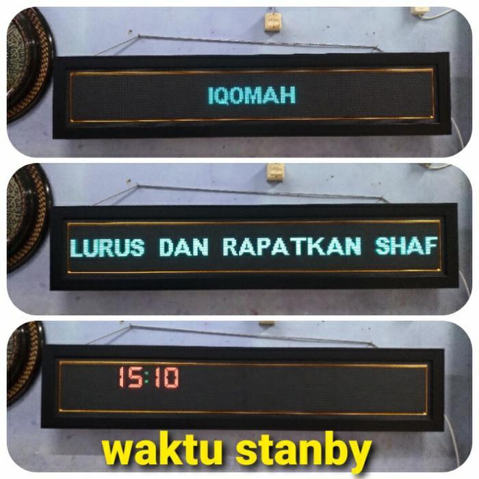 JAM DIGITAL MASJID JAM JADWAL SHOLAT FULL COLOR RGB JWS P5 4P KH