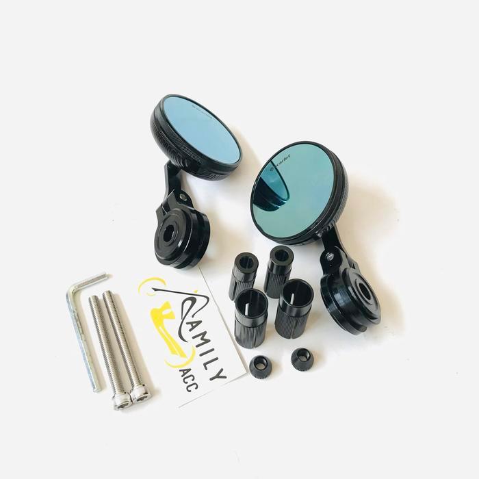 Spion Jalu Bar End Bulat Mini Scarlet Full Cnc Vespa Nmax Aerox Vario
