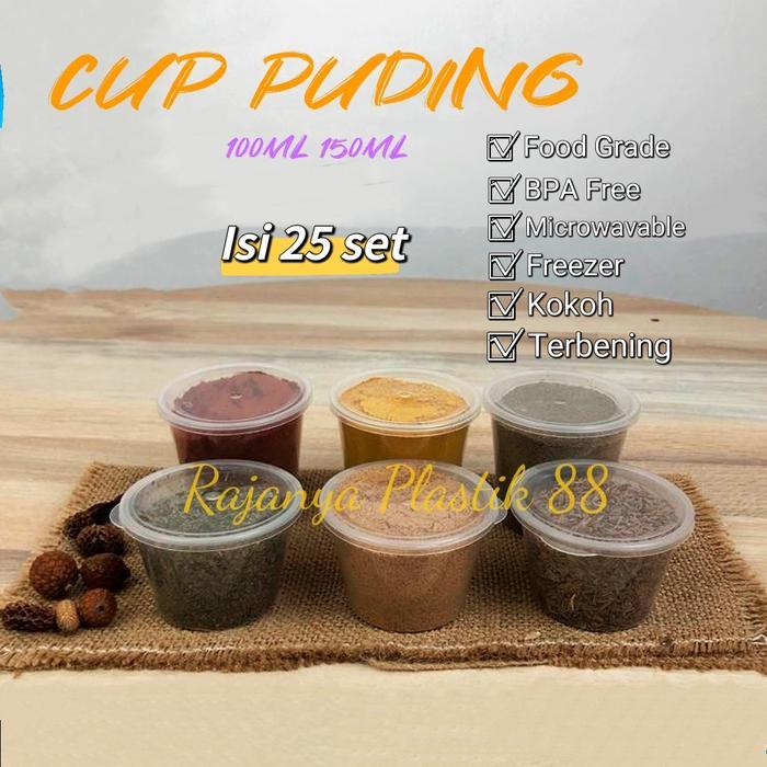 CUP PUDING 100ML 150ML THINWALL PUDING