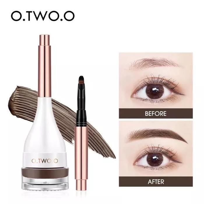 READY STOCK O.TWO.O Eyebrow Gel Tinted Brow Gel with Brush Natural Waterproof Long