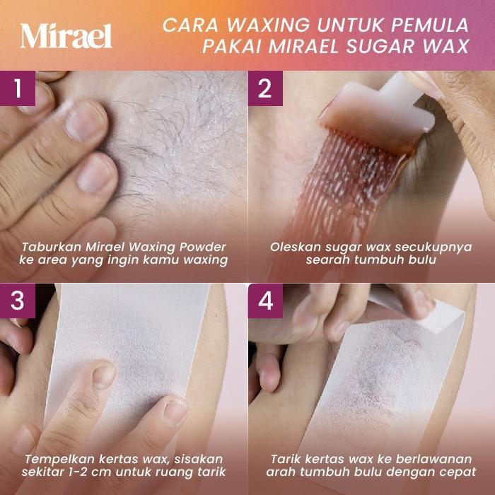 Mirael Sugar Waxing Kit - Wax Kit Mirael - Sugar Wax - Honey - Strawberry - Greentea - Chocolate -
