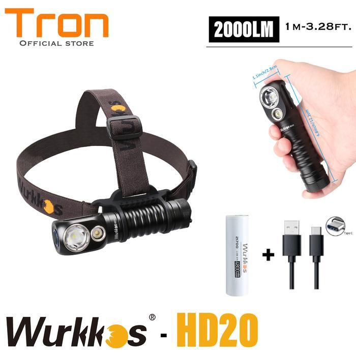 Termurah Wurkkos Hd20 Dual Led Lh351 D Dan Xpl 2000 Lumens Senter Kepala
