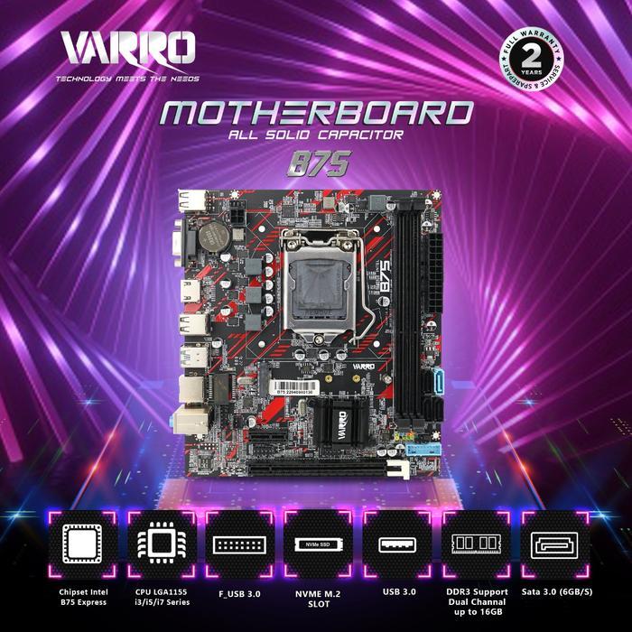 Diskon Motherboard Varro H61 Plus / H61+