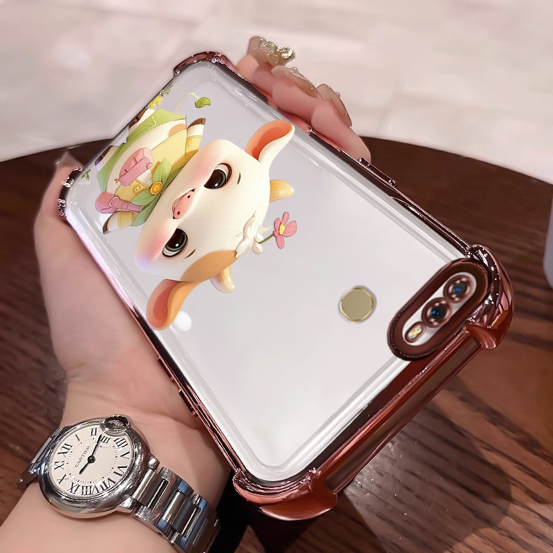 Casing Hp Untuk OPPO A7 OPPO A5s OPPO A12 OPPO A12S A11k Case Casing HP Softcase Ponsel Anti-sidik j