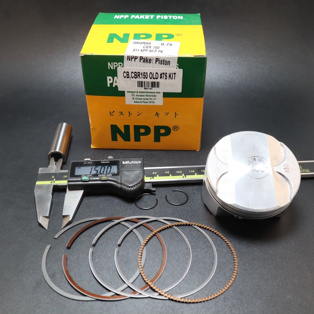 PISTON KIT CBR 150 R OLD CB 150 KPP OVERSIZE 0.75 OS 75 NPP