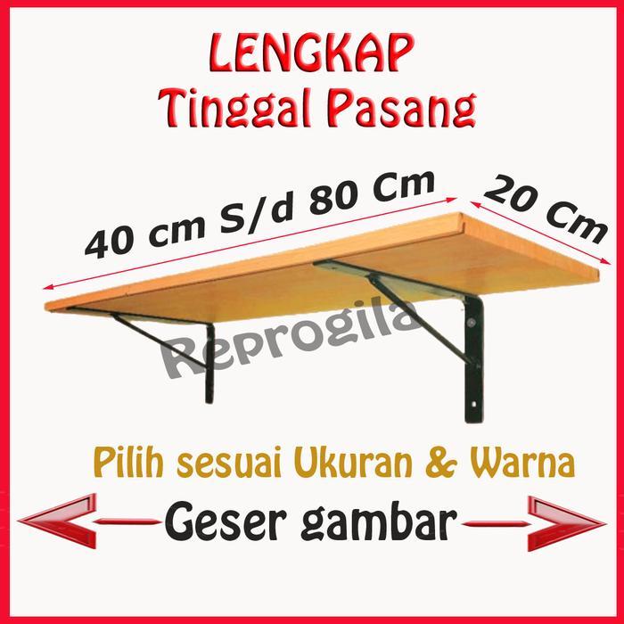 Rak Dinding Tempel / Rak Dinding Aesthetic / Ambalan Dinding / Meja Dinding Tempel Tembok Pasti