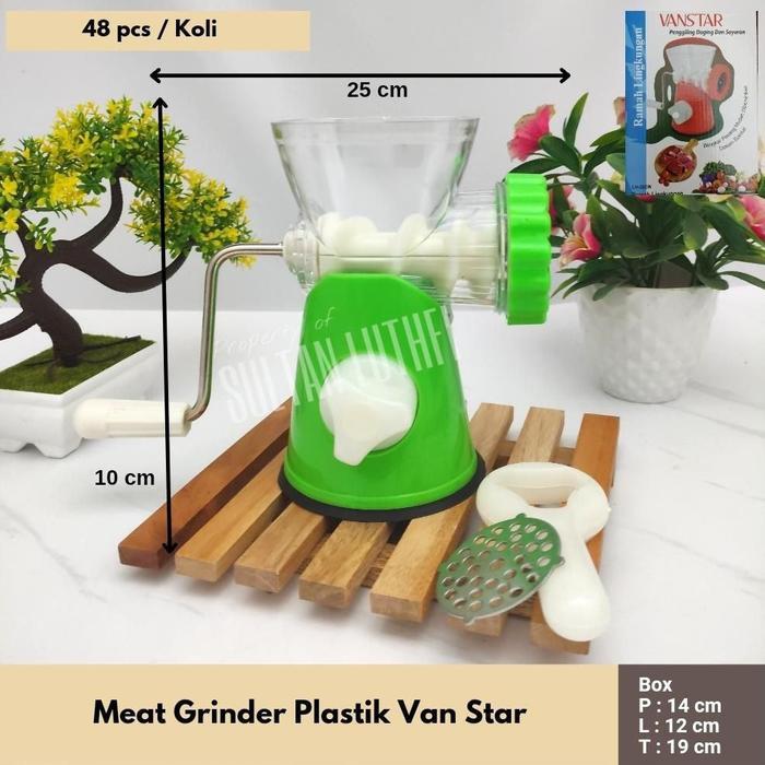 MEAT GRINDER PLASTIK VAN STAR MANUAL PENGGILING GILING DAGING DAN BUAH
