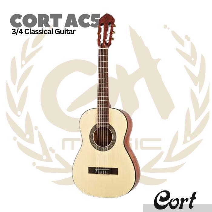 CORT AC50 1/2 Junior Acoustic Classic Nylon Guitar Gitar Nilon