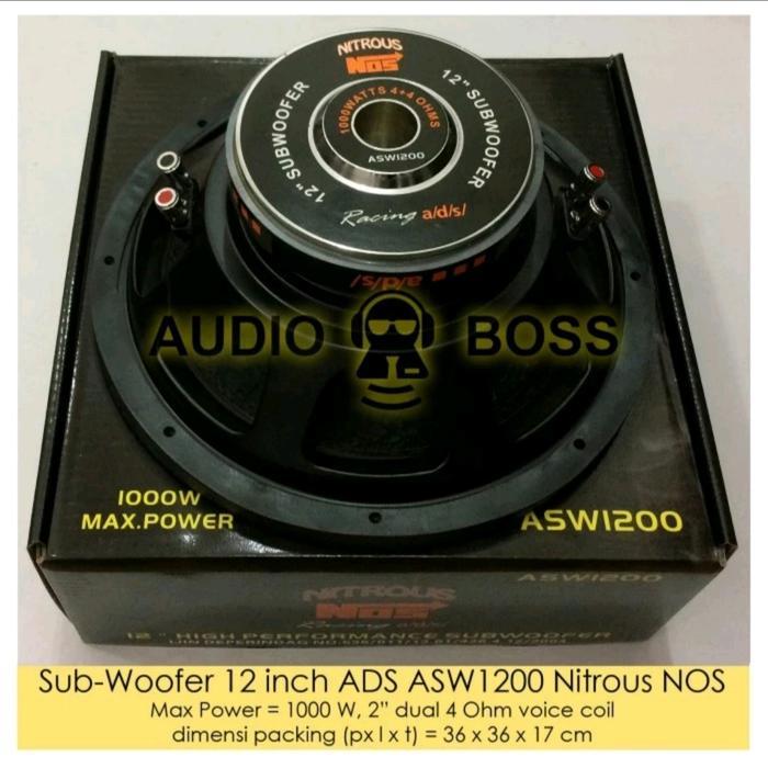 Subwoofer 12 Inch Ads Asw1200 Nitrous Nos
