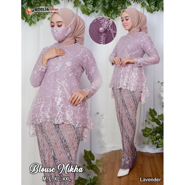 New ( Free Hijab )Set Kebaya Azkia- Rok Plisket- Baju Kebaya Modern - - Kebaya Akad Cantik - Outfit