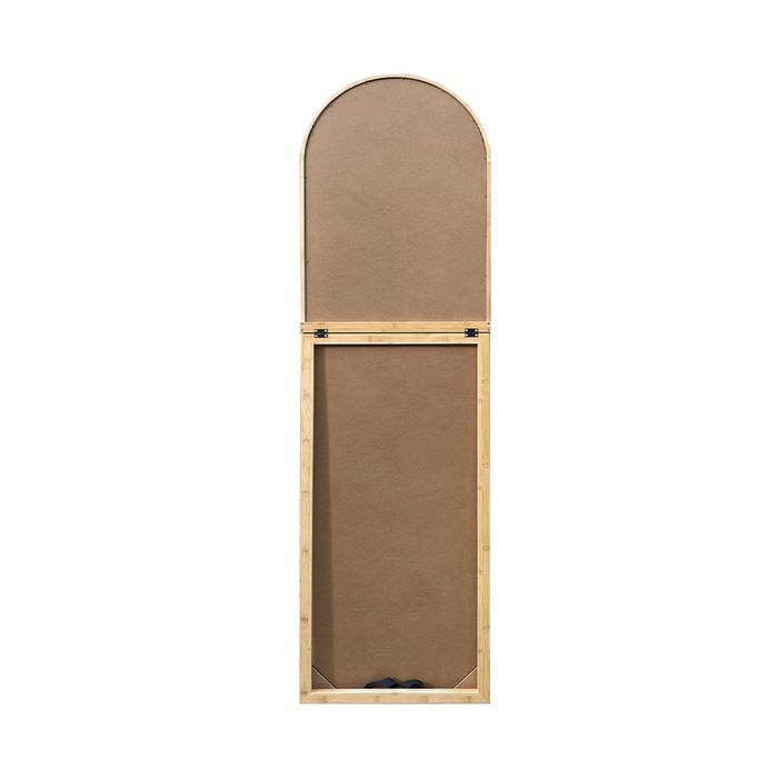 EKSLUSIF Informa 50X180 cm Arch Cermin Lantai Wooden Kaca Badan Kaca Rias Dekorasi Ruangan