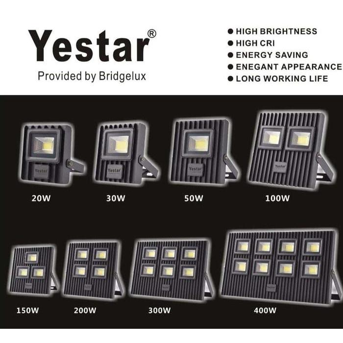 Terlaris Lampu Sorot Yestar 20W 30W 50W 100W 150W 200W 300W