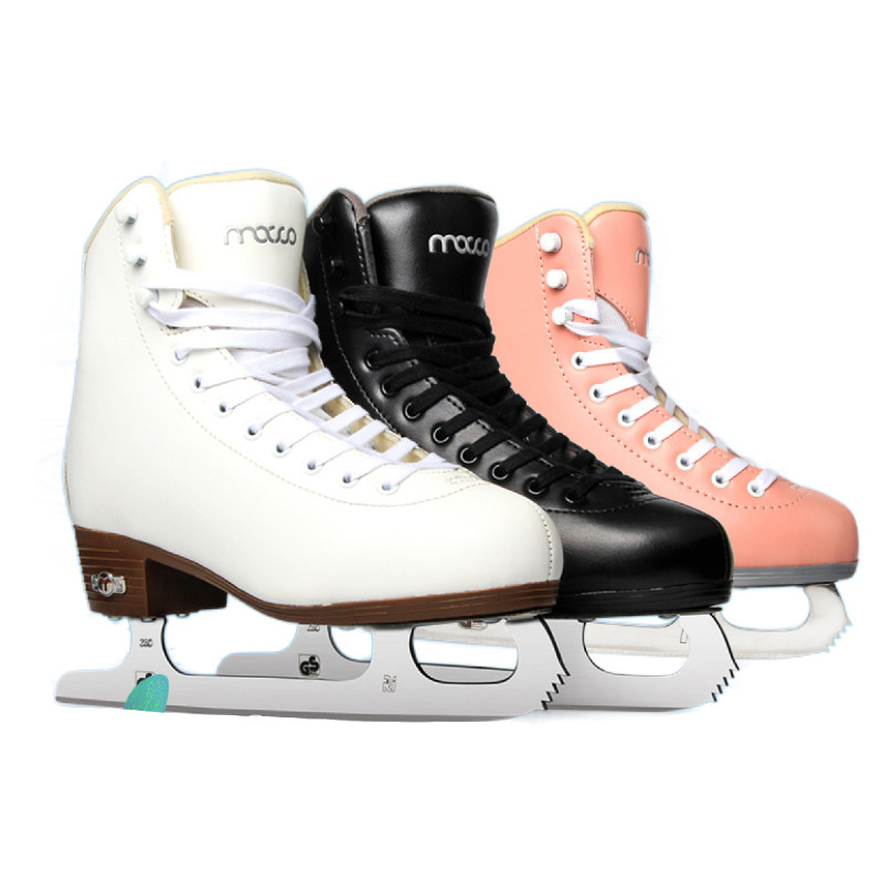 Genuine Leather Ice Figure Skates Shoes Professional Thermal Warm Thicken Skating Shoe With Ice