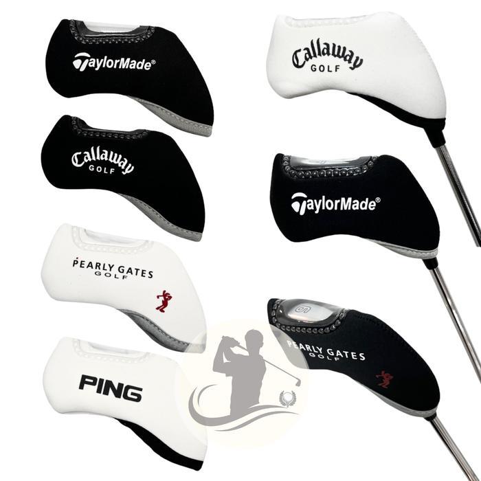 Sarung Head Cover Golf Clubs Iron Stick Stik Set 10 PCS TM PING Pearly Logo XXIO Callaway Titleist