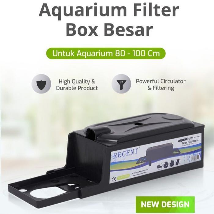 Terlariss RECENT Box Filter Besar Aquarium Filter Box Besar Box Kosong Besar