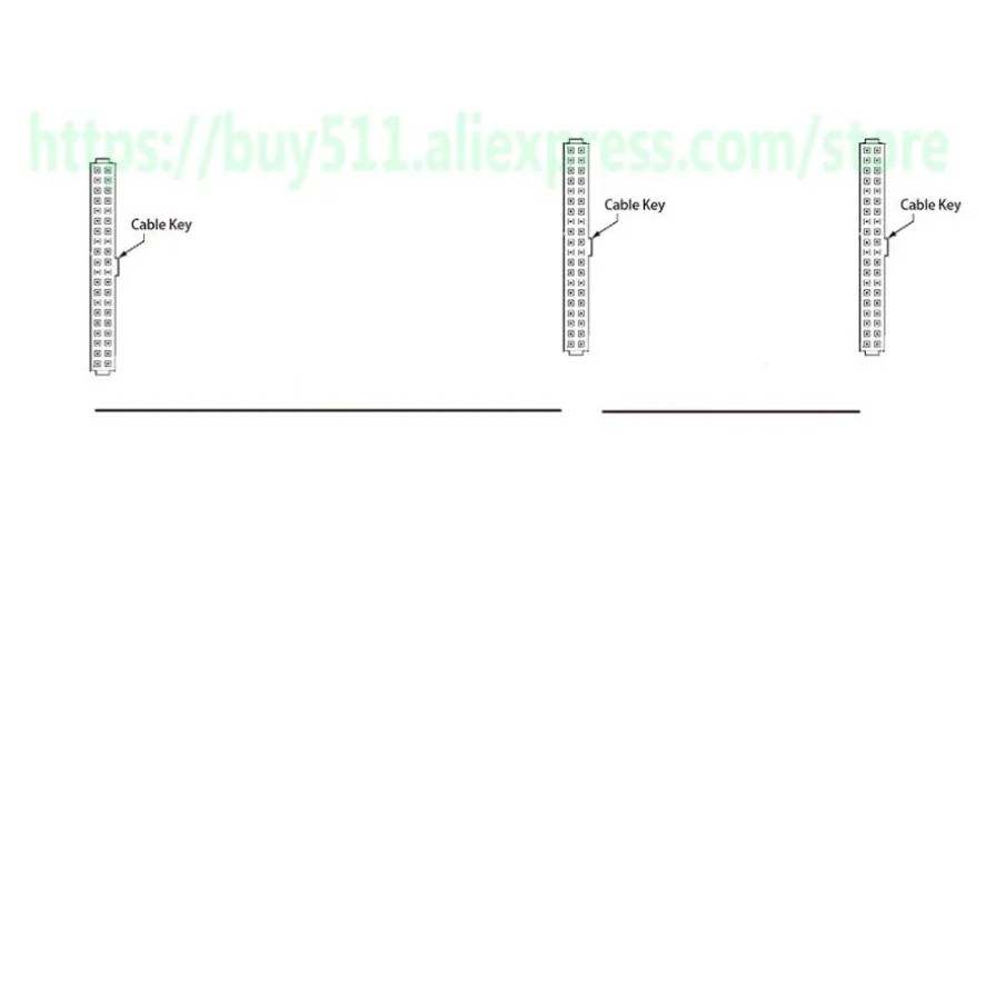 75CM 3-Port Ultra ATA UDMA 40P 39Pin Connected 80-Wire Computer Storage Device 3.5 IDE HDD DVD-Rom