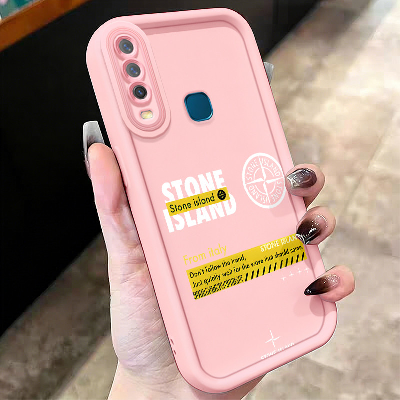 Casing Hp untuk VIVO Y12 Y12i Y15 Y17 Y3 Y3s Case Rusak Stone Island Kasing silikon Cesing Softcase 