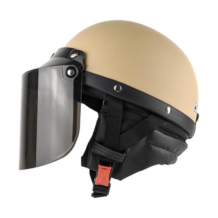Helm Chips Cetok Vintage Jadul Motor Vespa Dewasa Pria Wanita Free Aksesoris Kaca Datar Motorcycle