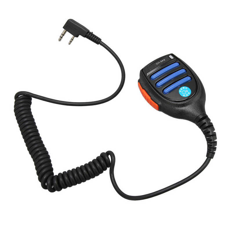 Walkie Talkie Speaker Microphone Waterproof 2 Pin Shoulder Speaker