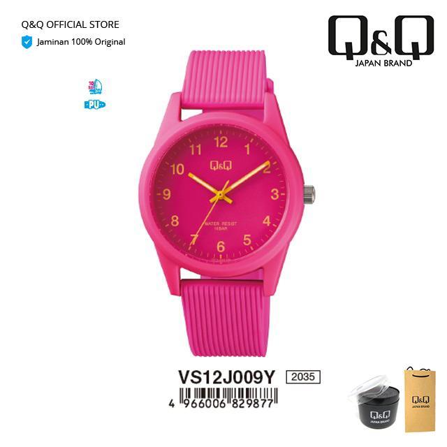 Q&Q QnQ QQ Original Jam Tangan Wanita Analog - VS12 VS12J Water Resist
