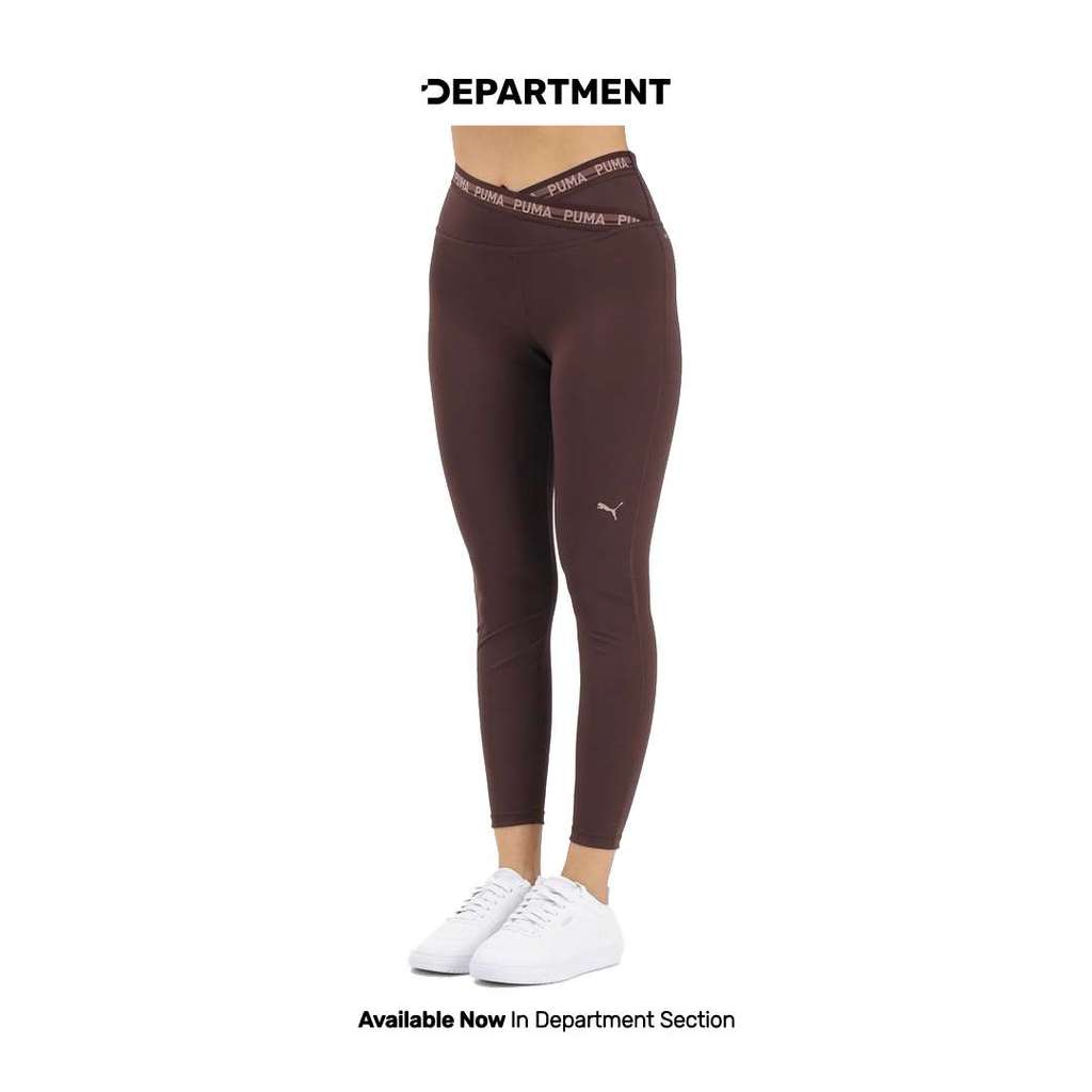 Legging Training Wanita PUMA STRONG CROSS FRONT TIGHT - HW 7/8 52849813 ORIGINAL