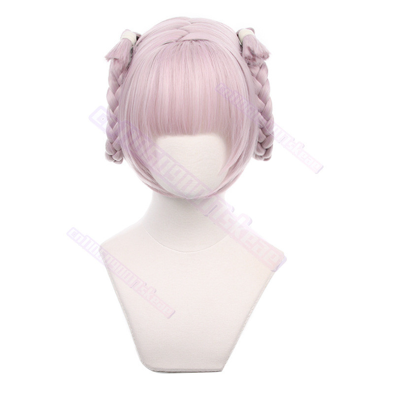 Anime Call Of The Night Nazuna Nanakusa Cosplay Wig Pink Braid Hair Yofukashi No Uta Heat Resistant