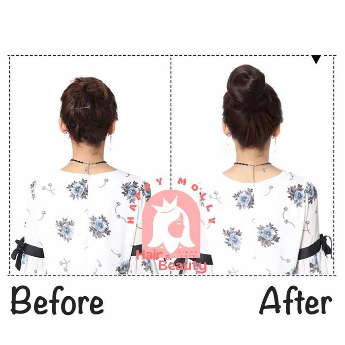 Fun Bun Wig Cepol - Jepitan Konde Rambut Wanita Korea - Sanggul W8169