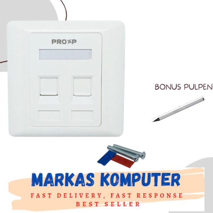 Ready Face Plate - Face Panel Rj45-Rj11 Proxp 2 Hole