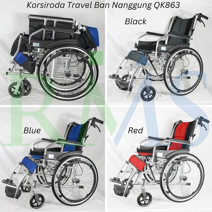 Ready GOJEK/GRAB Korsi Roda Aluminium Travel 863 Ultralight Weight