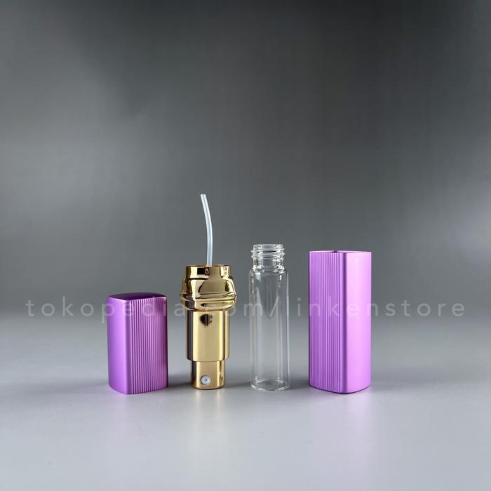 Travel Size Spray 6ml Botol Parfum Kaca Mini Casing Kotak Refillable