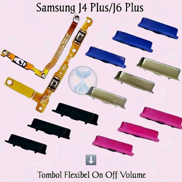 Tombol Flexibel On Off Volume Untuk Samsung J4 Plus J6 Plus J415F J610F Fleksibel On Off Volume