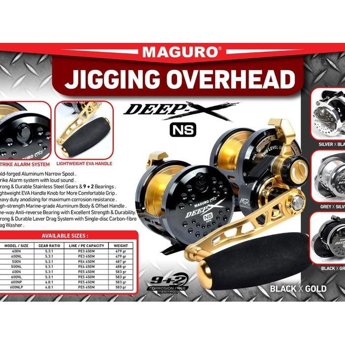 Reel Overhead / Oh Maguro Deep X Ns 400N , 400Nl , 500N , 500Nl , 600N , 600Nl , 600Nlp Dan 600Np