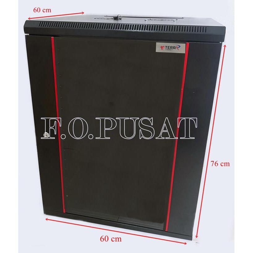 Rak server 15U Depth 600mm TERRA / Close Rack / Rak server / Wallmount rak 15U TERRA