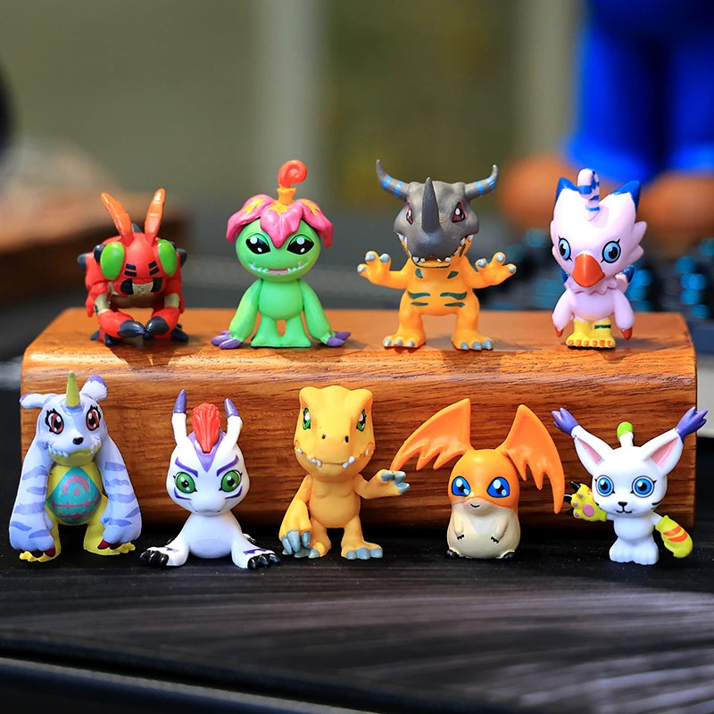 Hot 9Pcs/set Digimon Digimon Adventure Anime Figure Model PVC Collection Ornaments Statue Dolls
