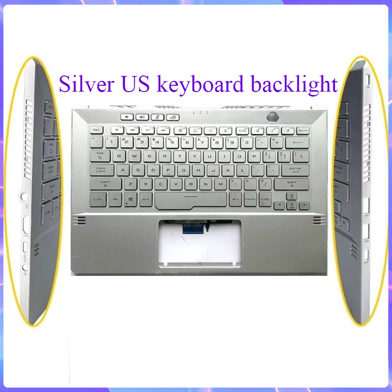 NEW For ROG Zephyrus G14 GA401 GA401Q Laptop LCD Back Cover/Palm Pad/Bottom Cover/US/RU Keyboard/Top