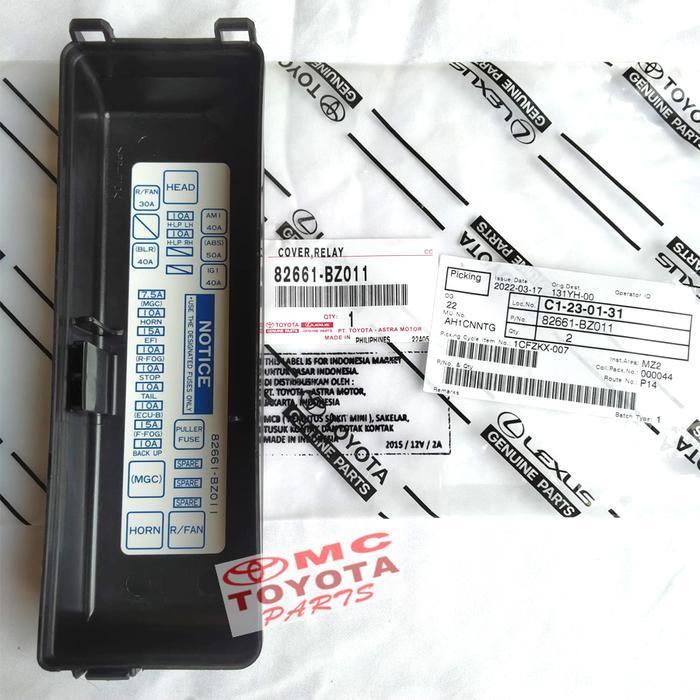 Cover Tutup Atas Rumah Box Relay / Sekring Avanza Xenia 82661-Bz011