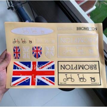 Sticker Set Untuk Sepeda Lipat Brompton Limited Edition #Gratisongkir