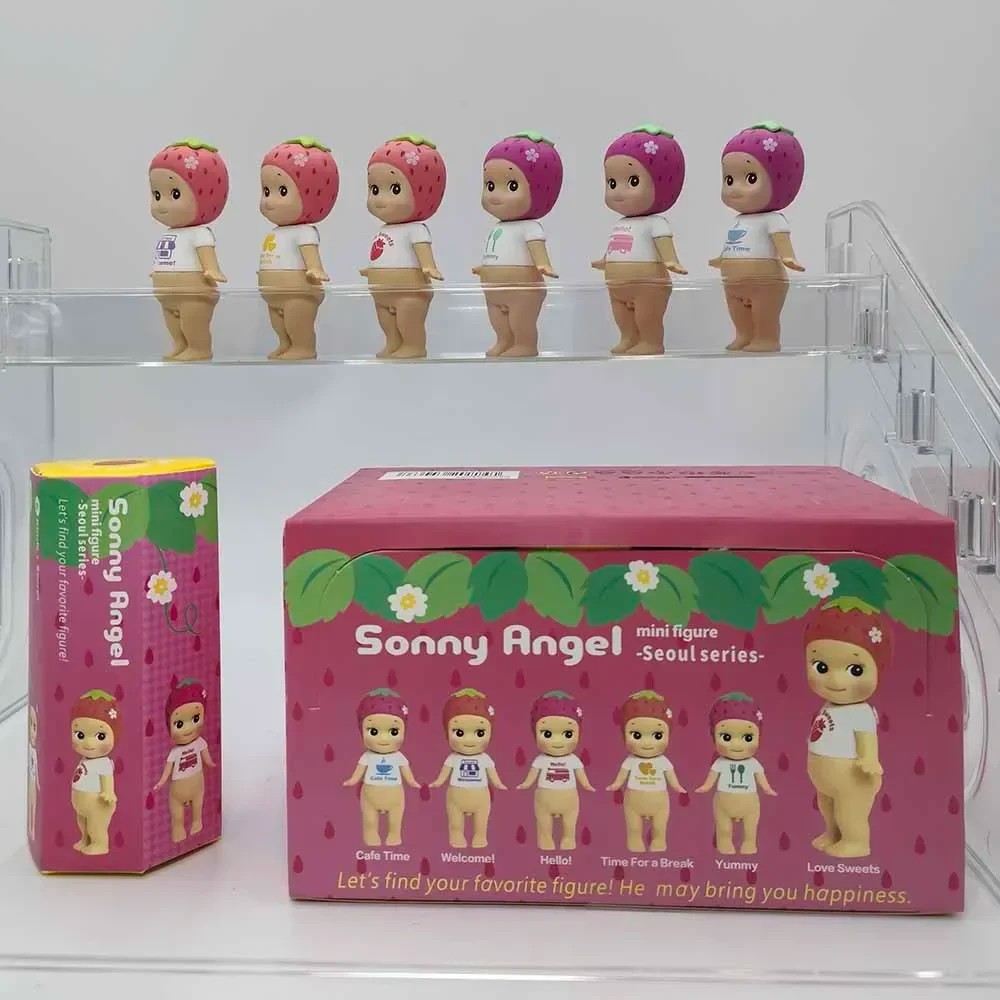 Sonny Angel Seoul Series Limited Edition Blind Box Cute Strawberry Doll Anime Figure Collectible Toy