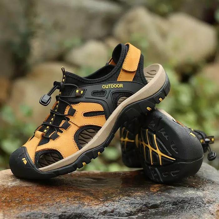 Consina - Sandal / Sepatu Gunung Outdoor Anti Slip Kulit Asli Pria / Wanita