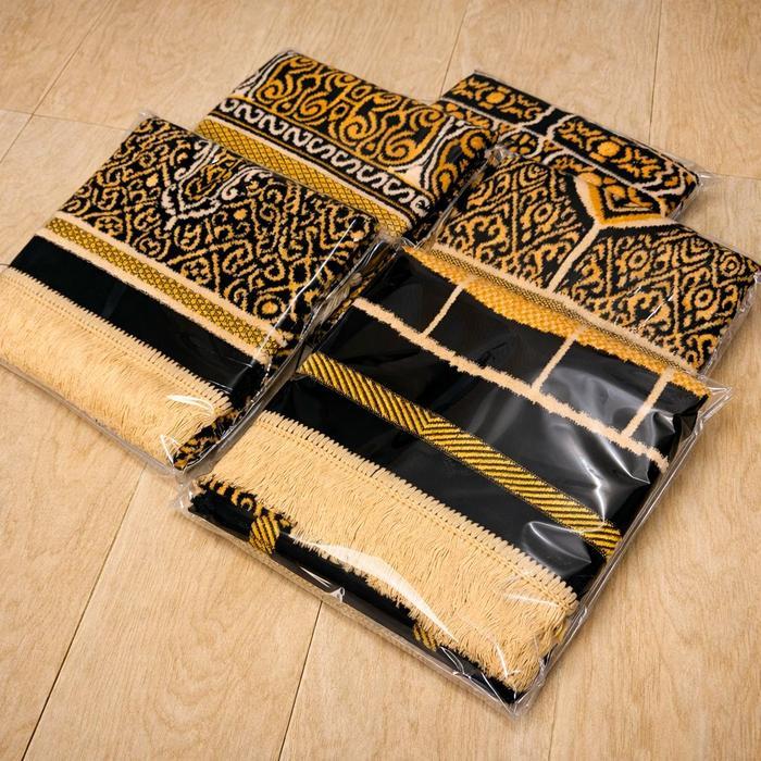 Promo Paket 10 Pcs Sajadah Turki Kiswah Cocok Buat Oleh Oleh Haji Umroh Tahlilan& Suvenir Ukuran